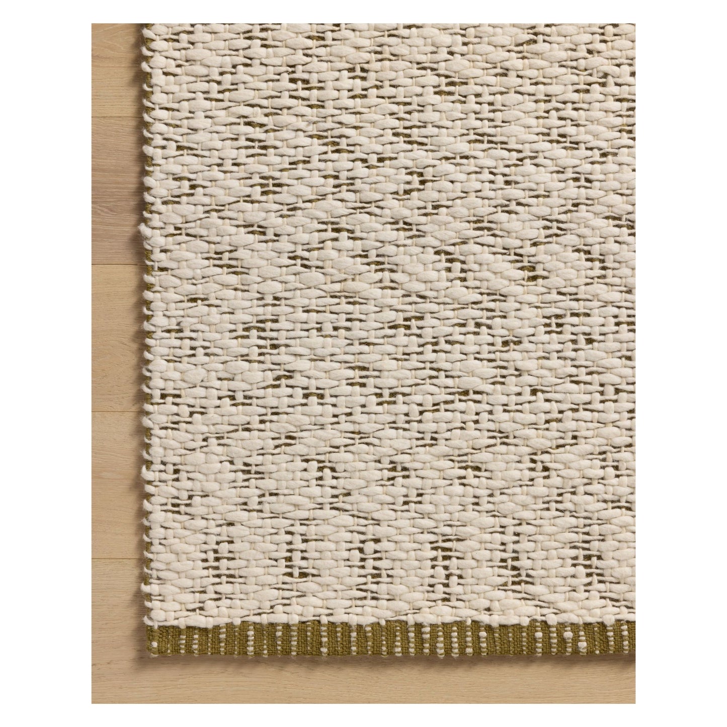 Betty Ivory Green Rug corner