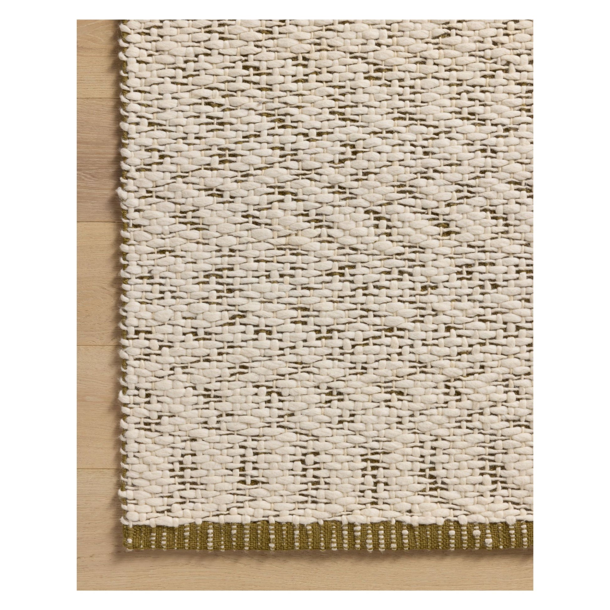 Betty Ivory Green Rug corner