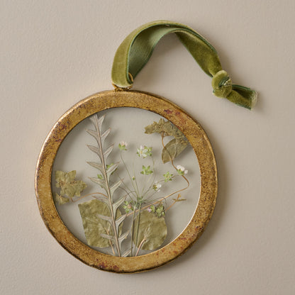 Framed Pressed Floral Ornament