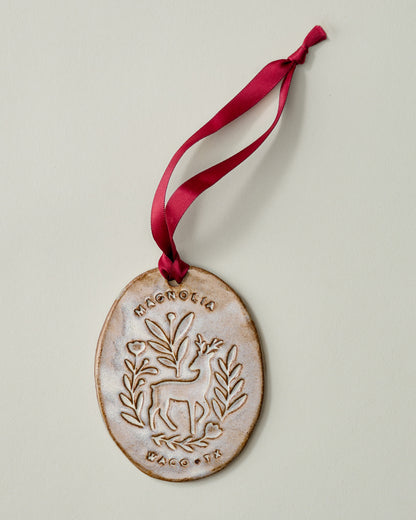 Black Oak Deer Ornament