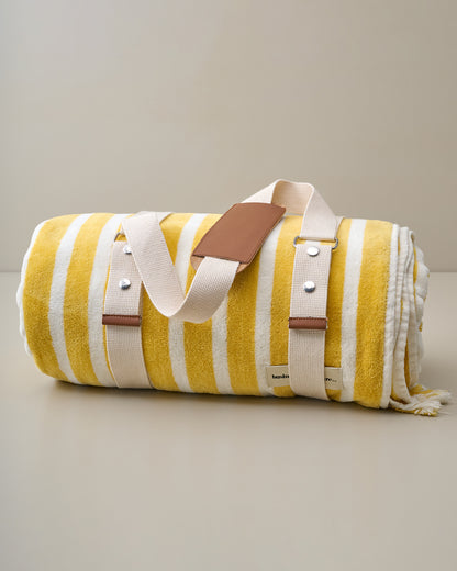 Monaco Mimosa Stripe Beach & Picnic Blanket