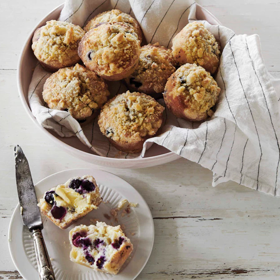 Blueberry Muffins with Streusel Topping