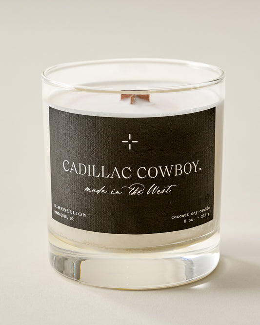 Cadillac Cowboy Candle