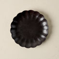 Black Scalloped Plate - dessert