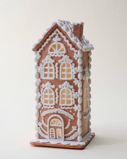 Lighted Gingerbread House