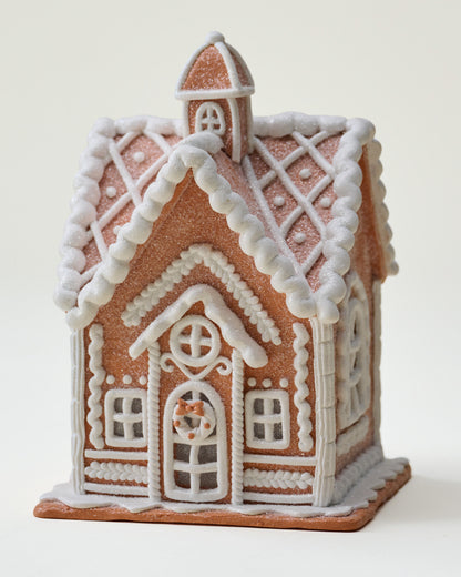 Lighted Gingerbread House