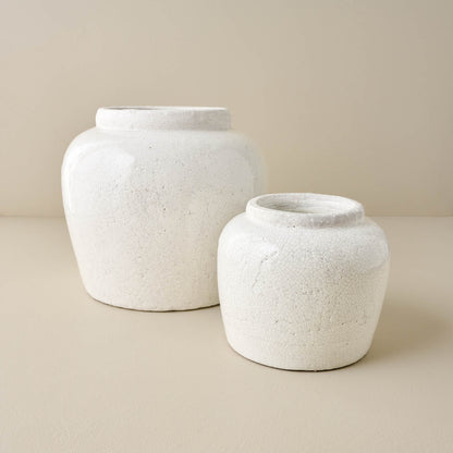 Rebecca Crackle Ceramic Vase in small and large size