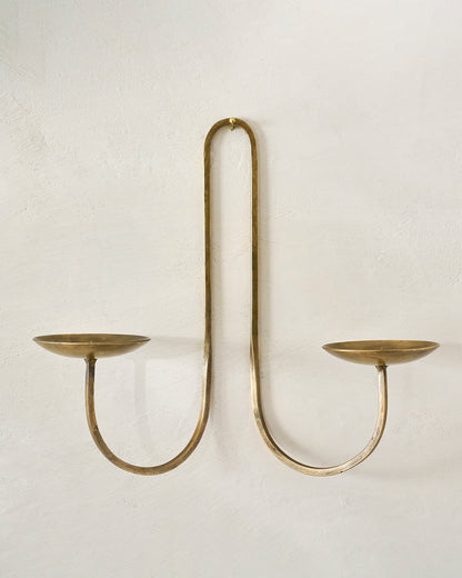 Daniel Antique Brass Candle Sconce
