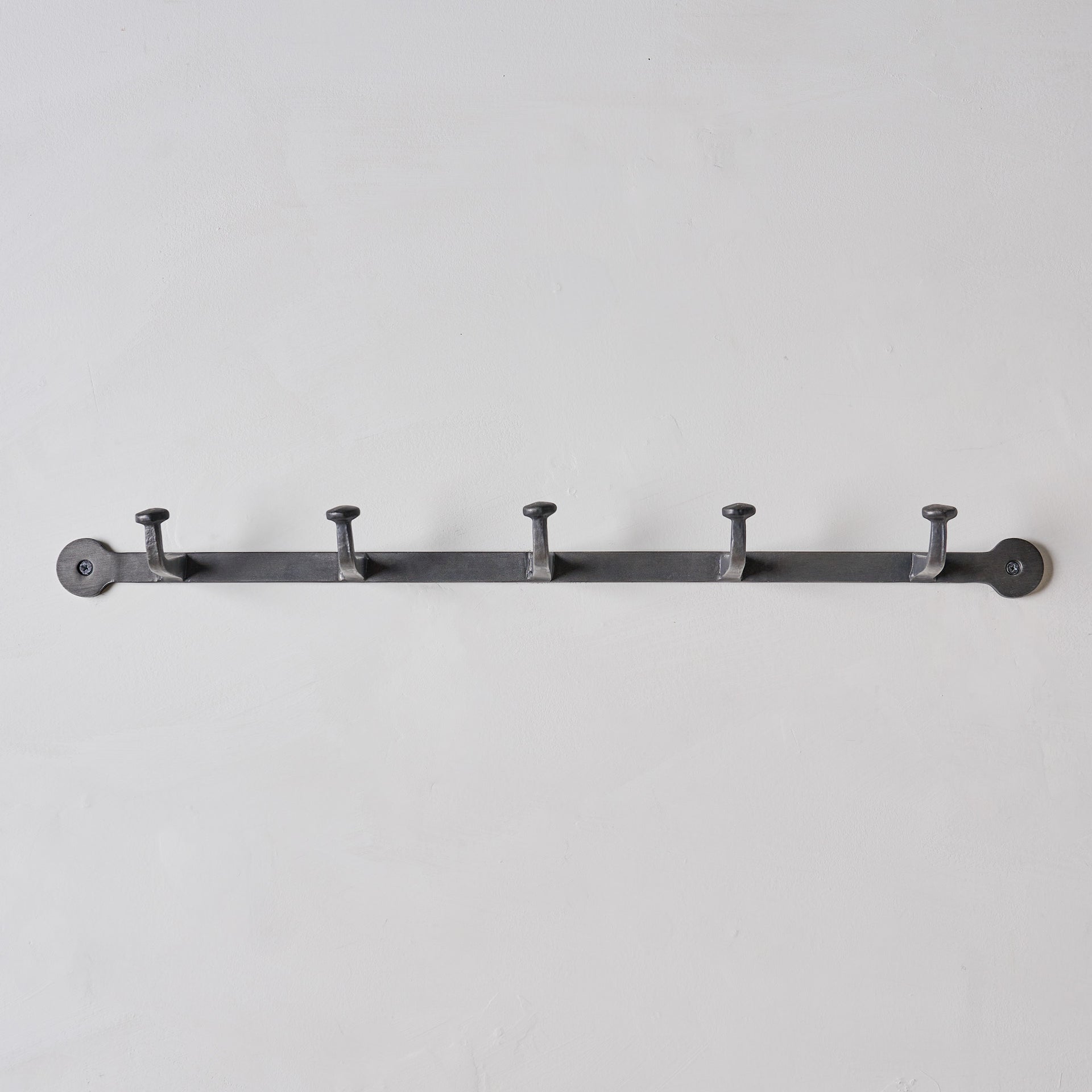Hammered Aged Iron Wall Hooks - Large