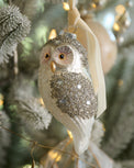 Start of Something Owl Ornament shown hung on christmas tree