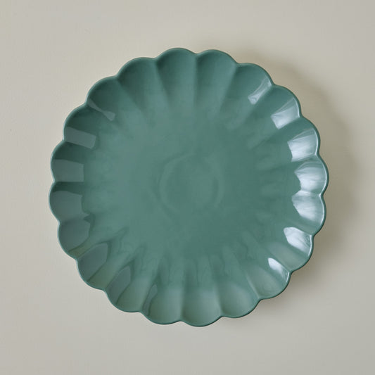 Seagrass Scalloped dinner Plate