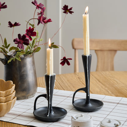 Emmett Forged Taper Holders shown styled
