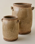 Hanson Crackle Handled Vases