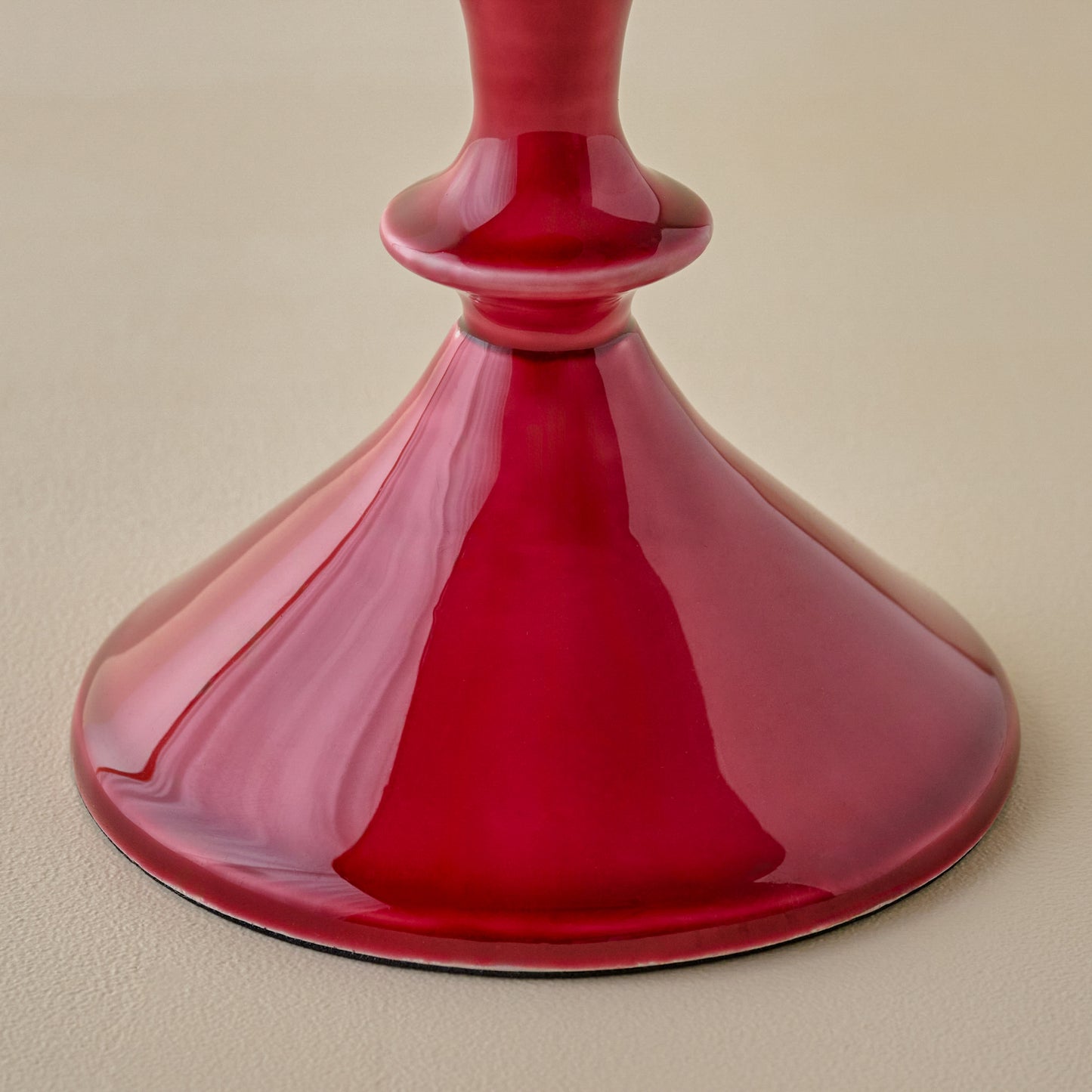 Large Camille Taper Holder base up close