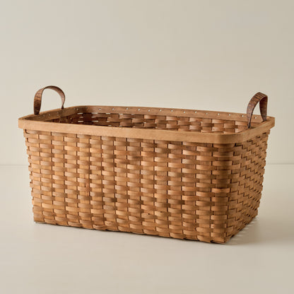 Antique Inspired Woven Harvest Basket
