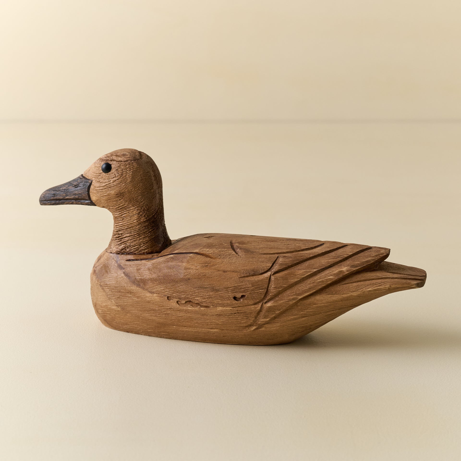 Decorative Carved Wooden Duck
