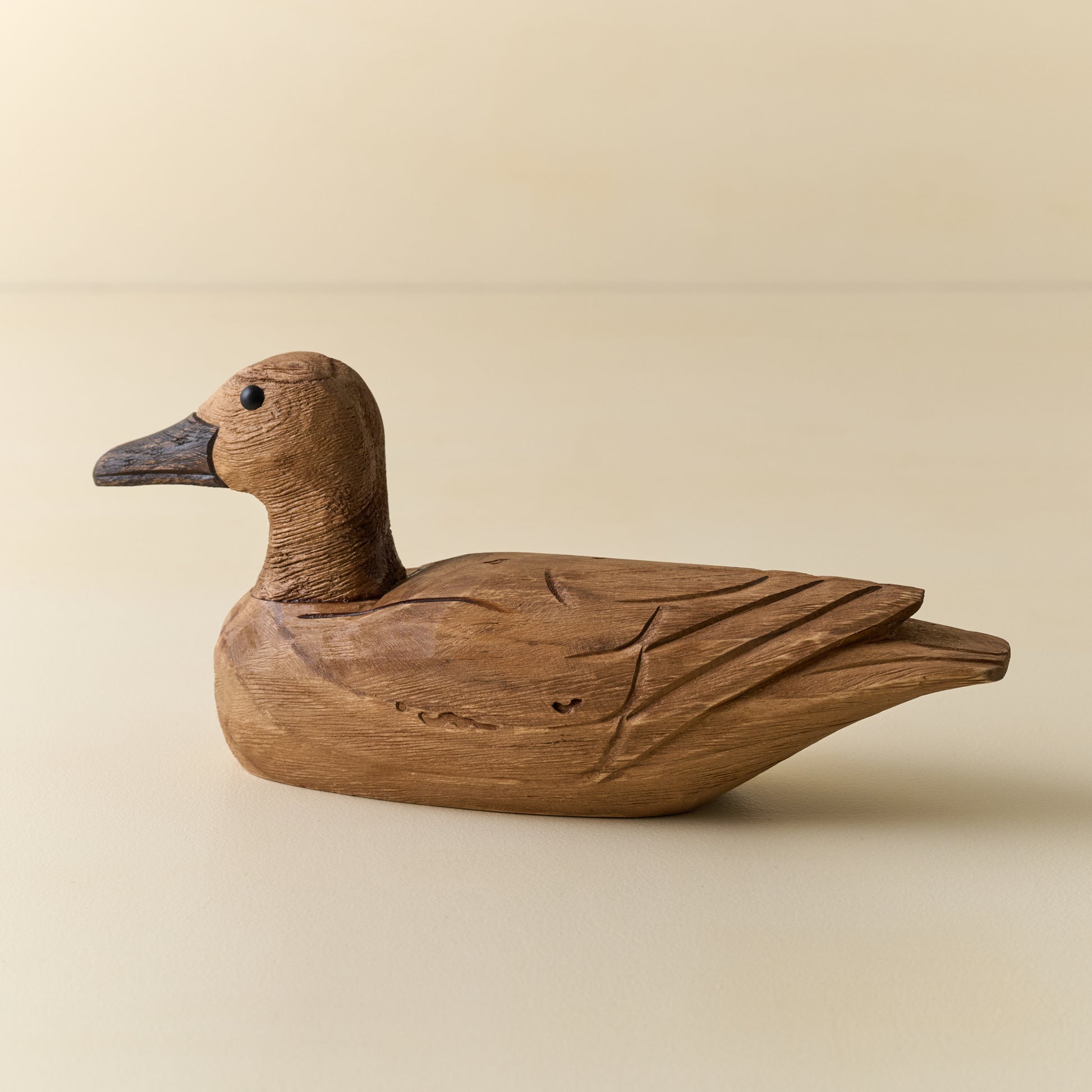 Decorative Carved Wooden Duck