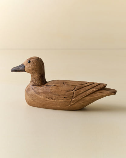 Decorative Carved Wooden Duck
