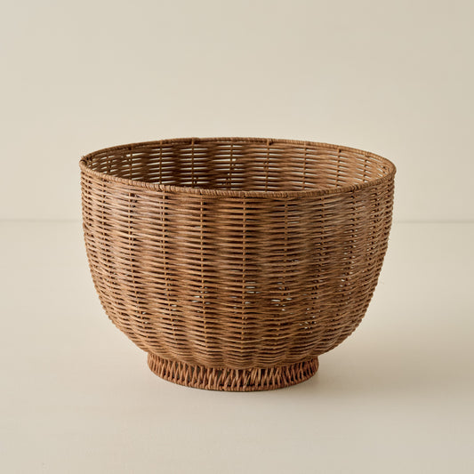 Oversized Rattan Decorative Bowl