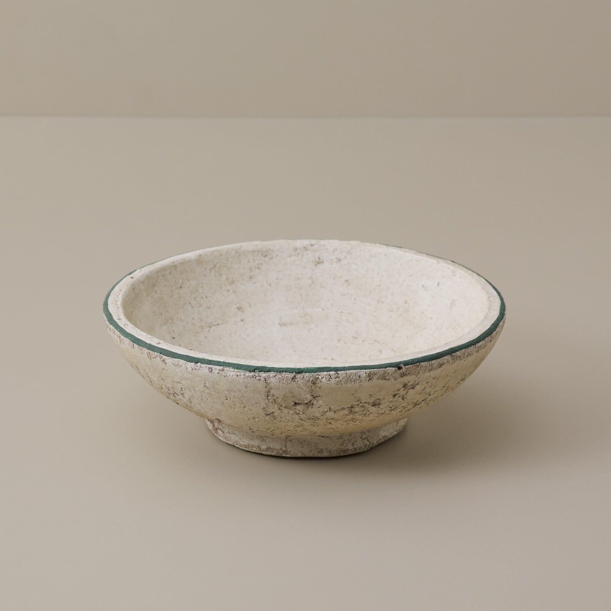 Small Lane Green Rimmed Decorative Bowl