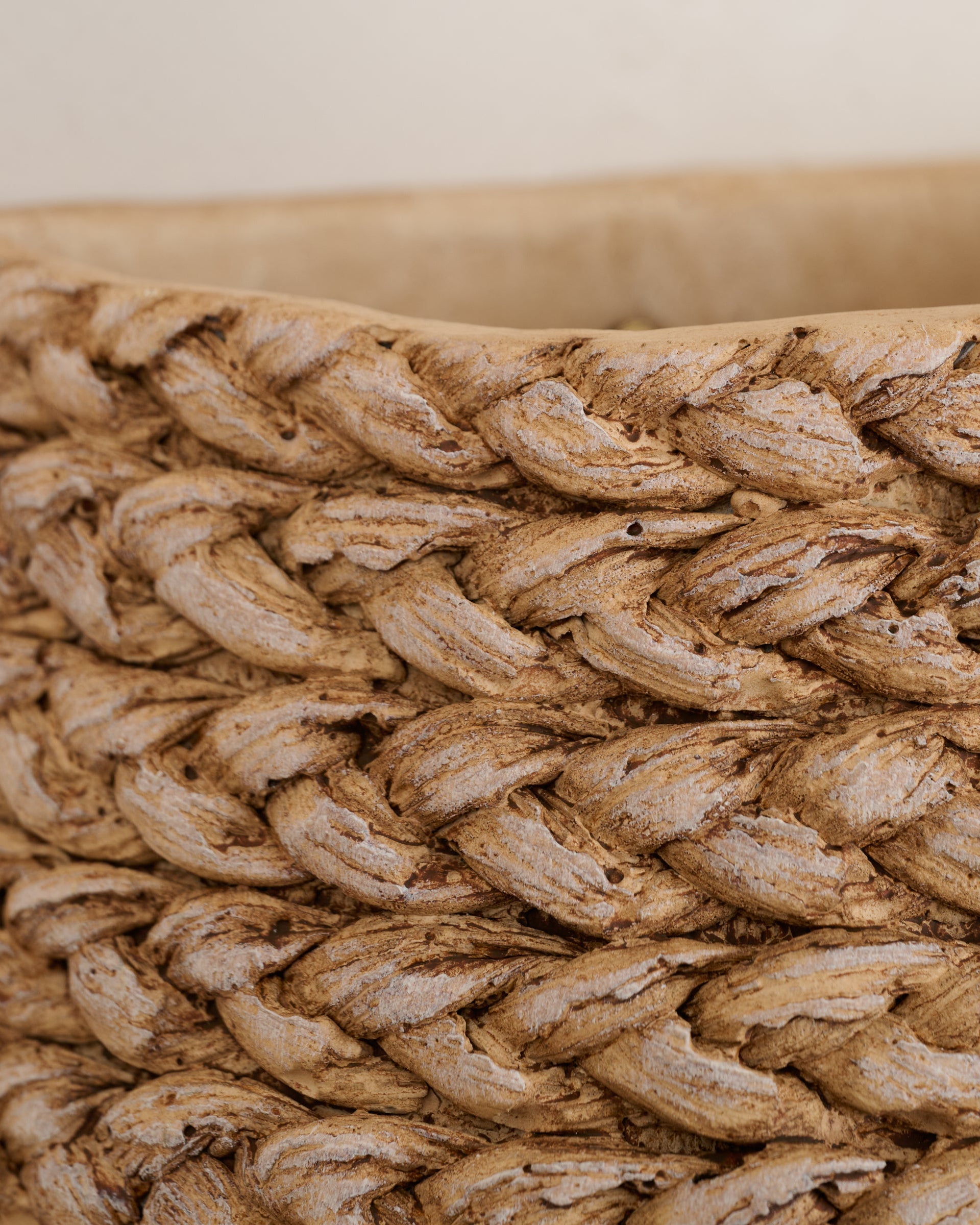 Tucker Woven Wall Planter up close