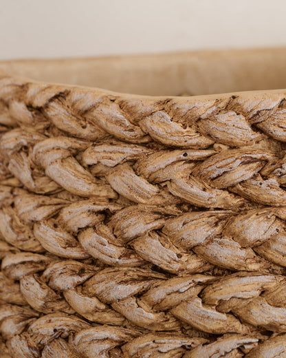 Tucker Woven Wall Planter up close
