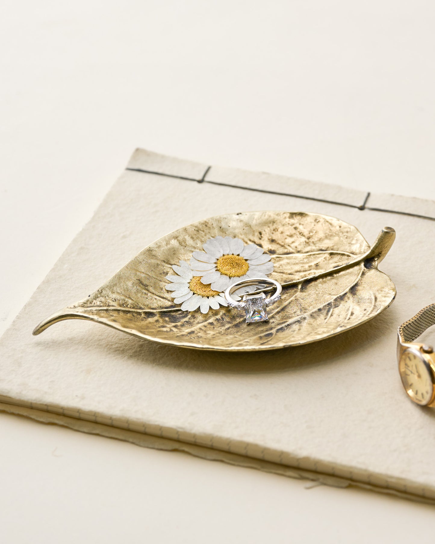 Brass Leaf Trinket Dish