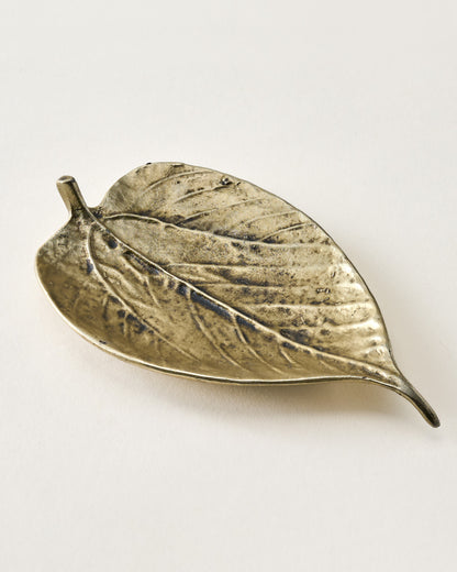 Brass Leaf Trinket Dish