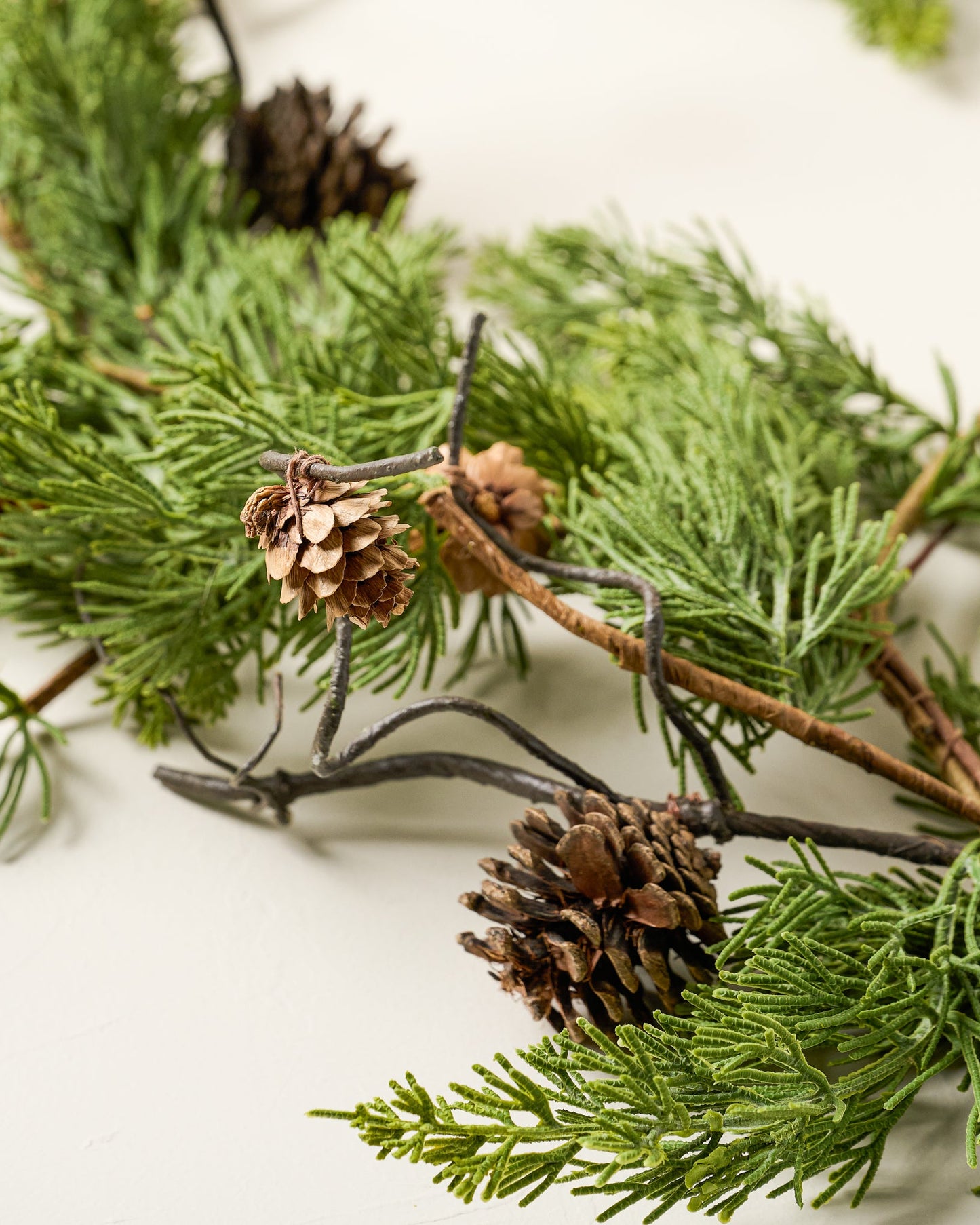 Maeve Pine Garland close up