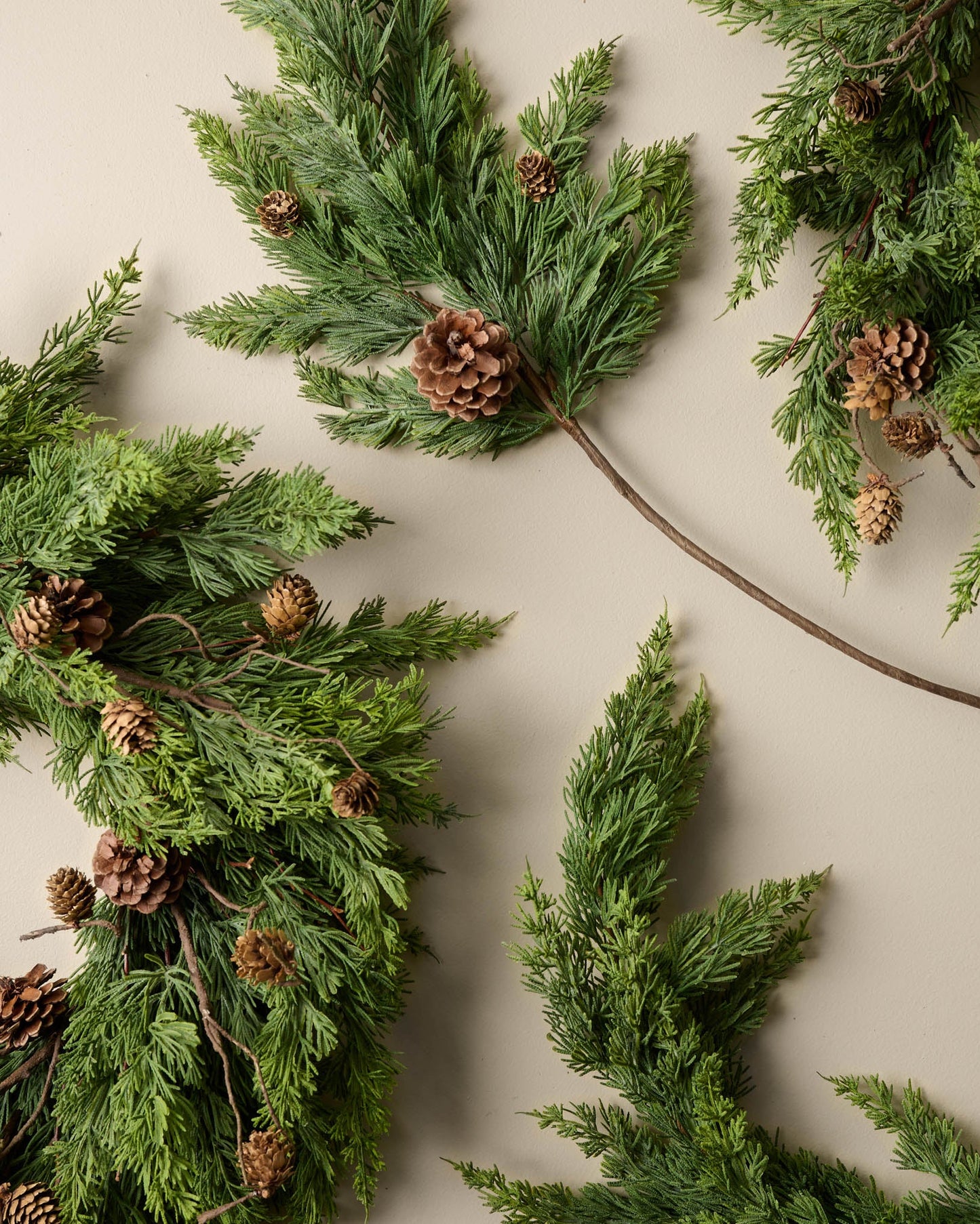 Maeve Pine Garland with spray and wreath