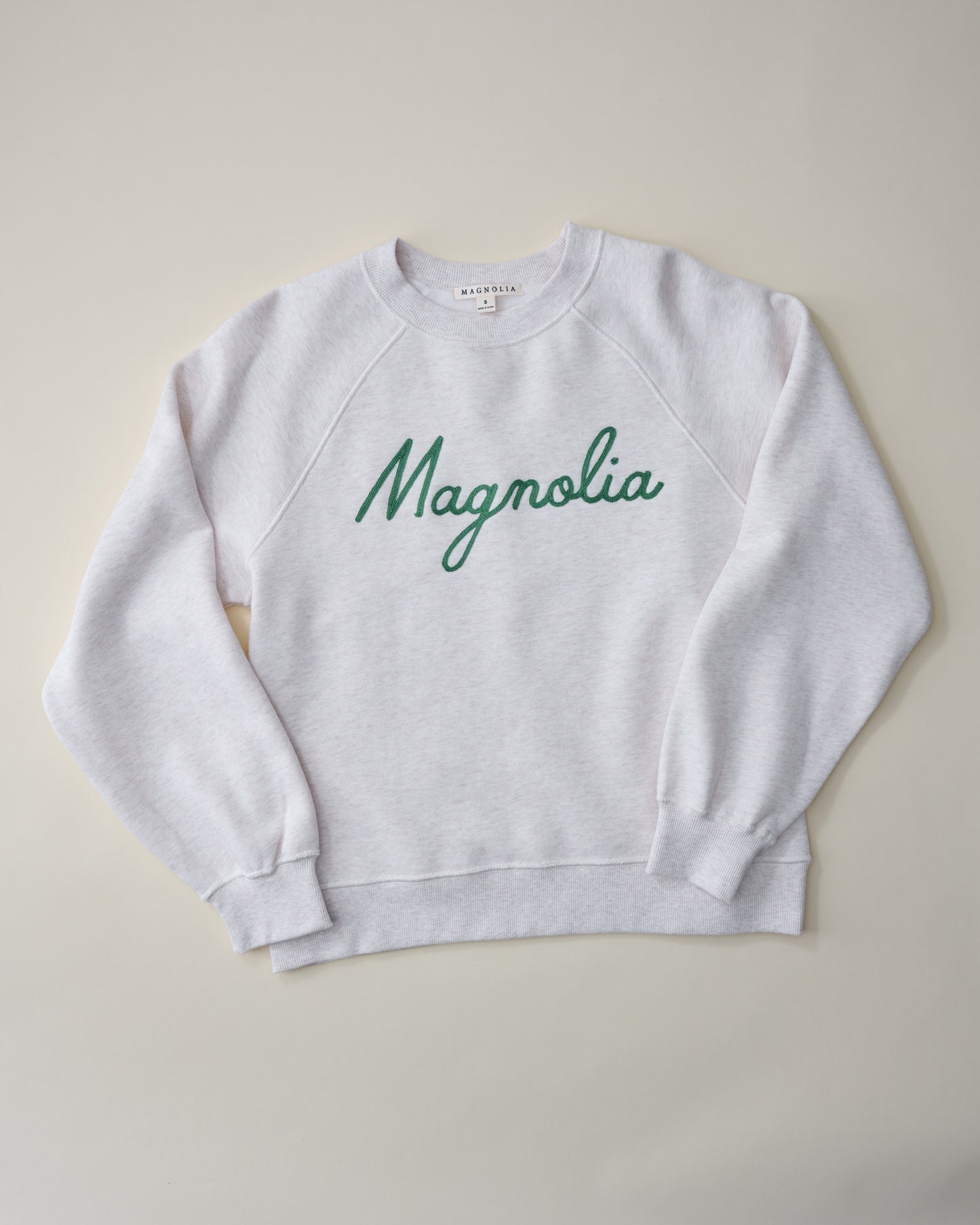 Magnolia Chainstitch Oatmeal Heather Sweatshirt
