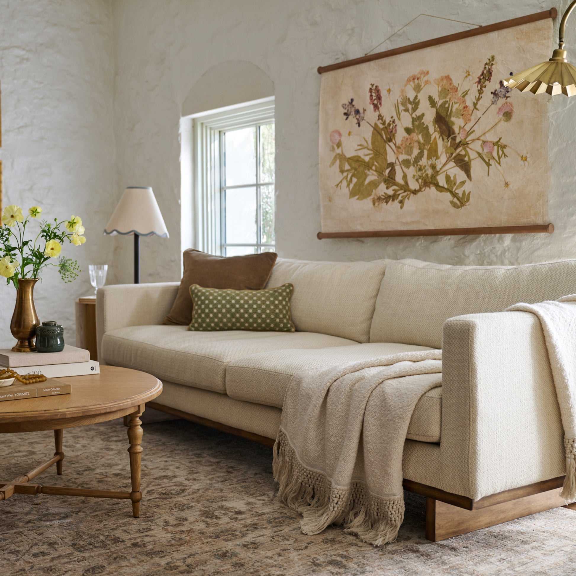 Ford Sofa in taupe in a room