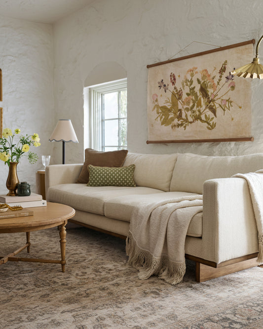 Ford Sofa in taupe in a room