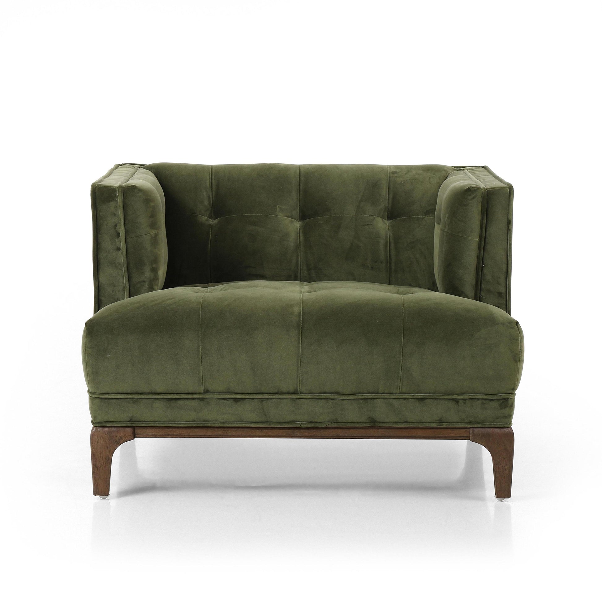 Sapphire Olive Velvet front view