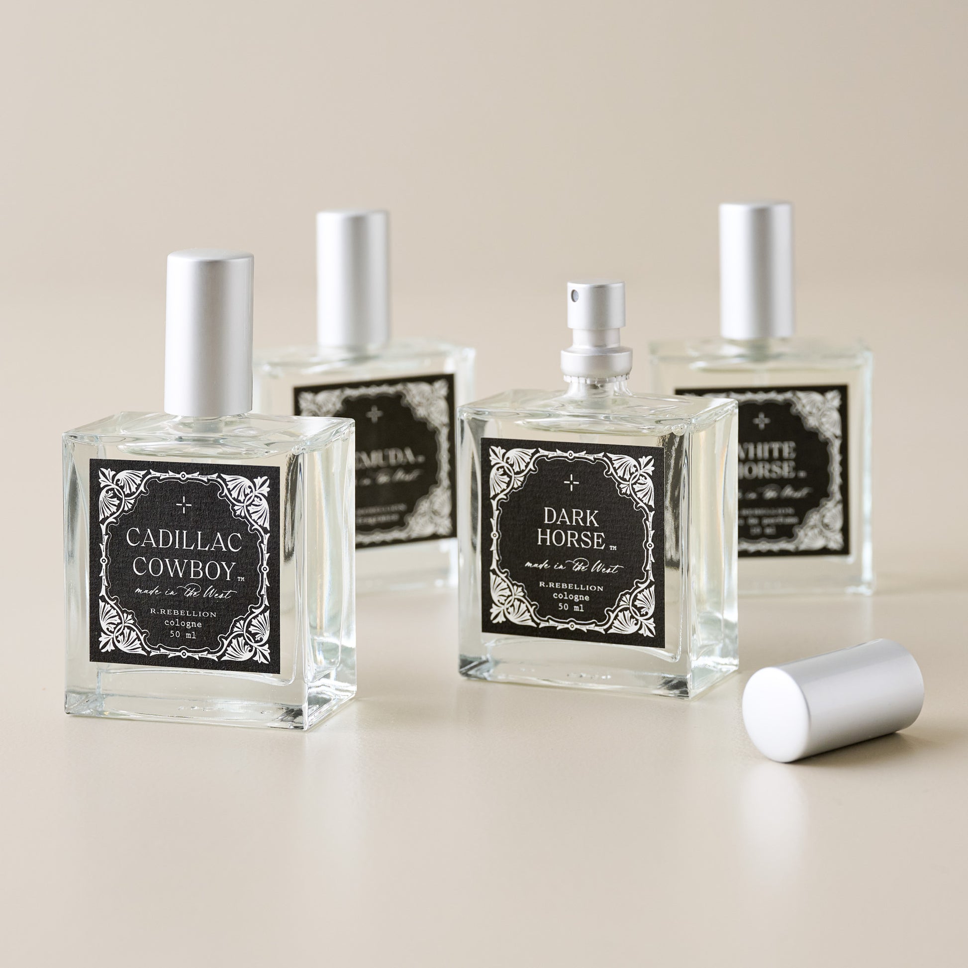 Dark Horse Cologne 50 ML shown with other colognes