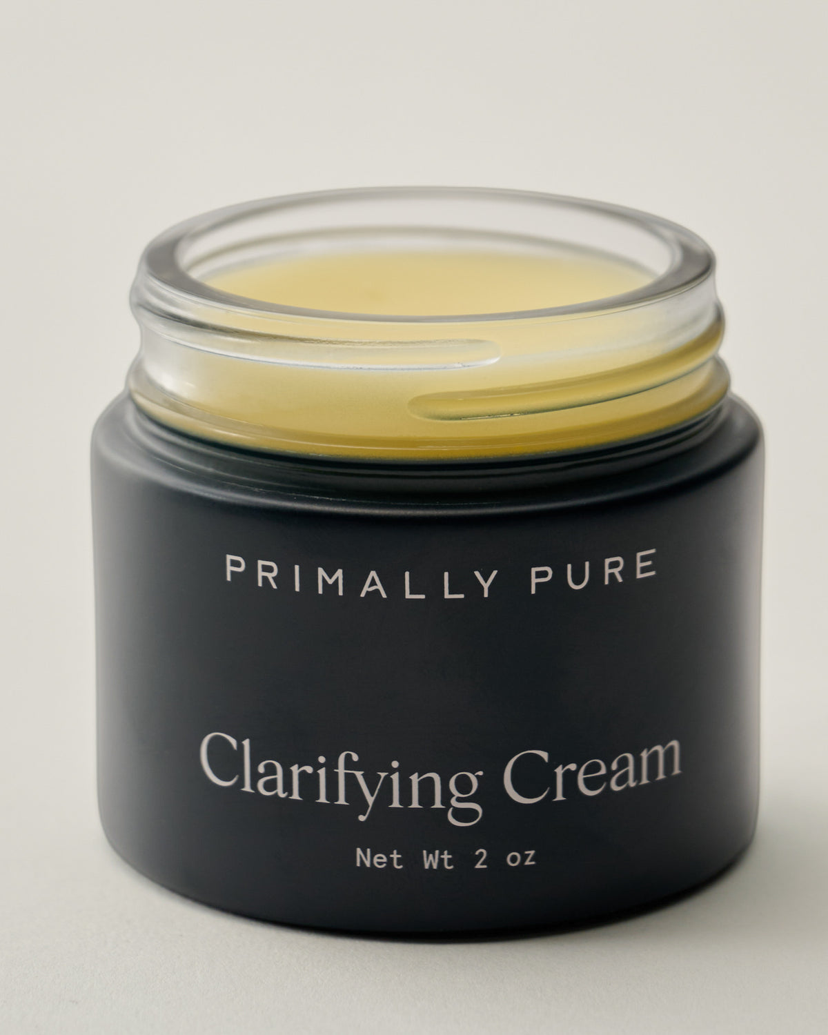 Primally Pure Clarifying Cream lid off