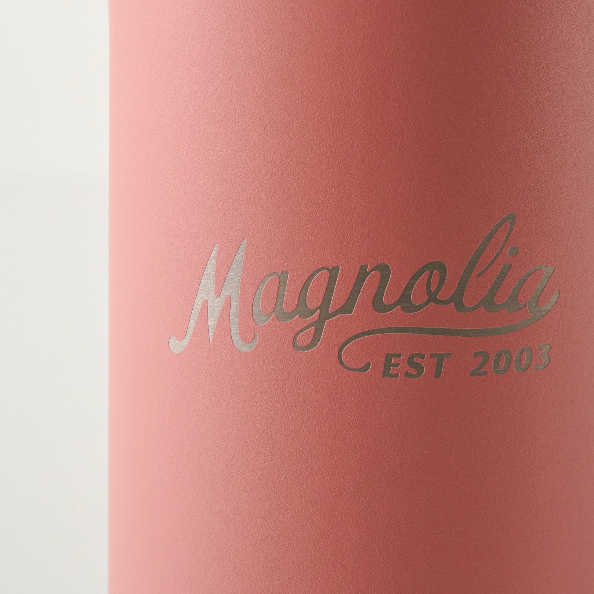 Magnolia Cora Script Sunset 32oz Sport Tumbler close up