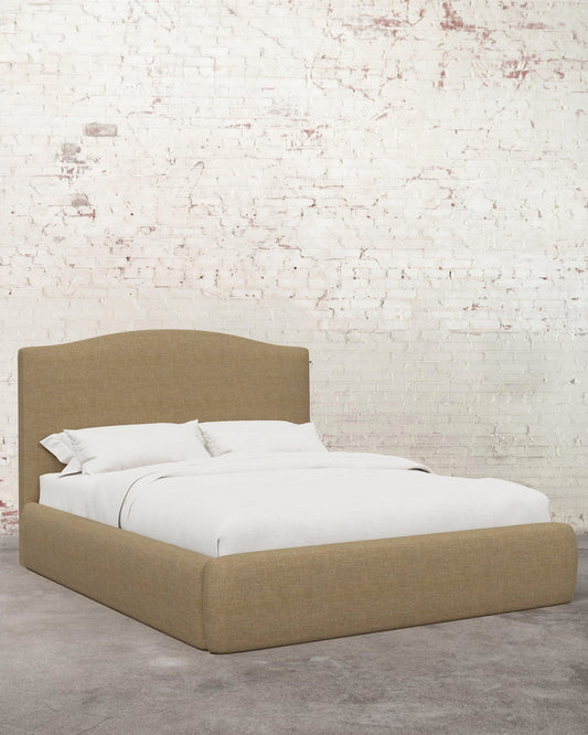 Clara Linen Upholstered Bed