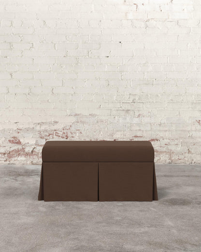 Constance Skirted Storage Bench