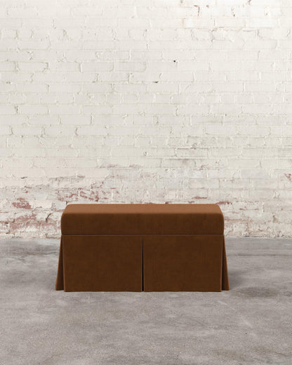 Constance Skirted Storage Bench