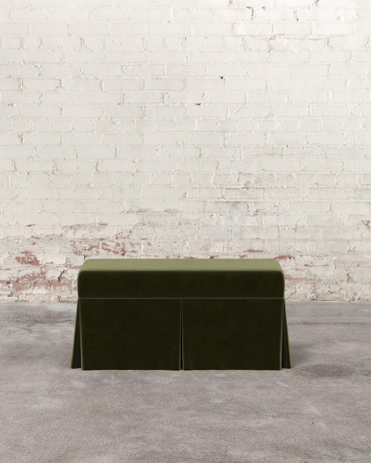 Constance Skirted Storage Bench