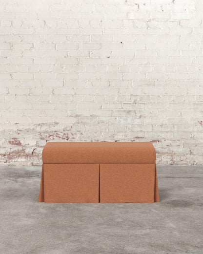 Constance Skirted Storage Bench
