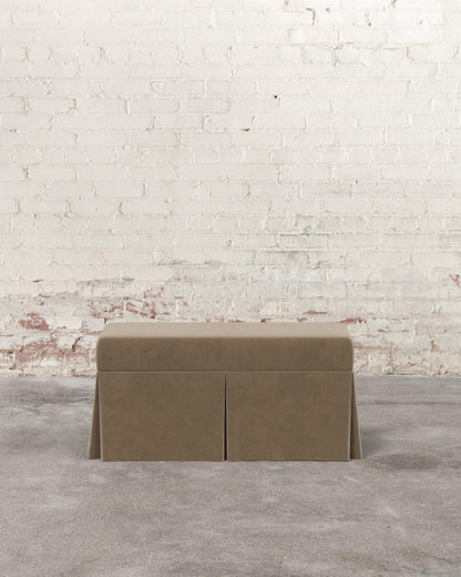 Constance Skirted Storage Bench