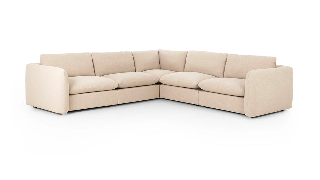 ivory corner sectional