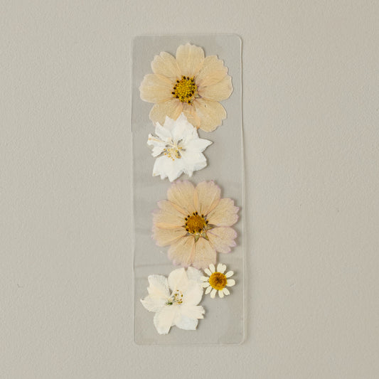 Daisy and Cosmo Pressed Floral Bookmark