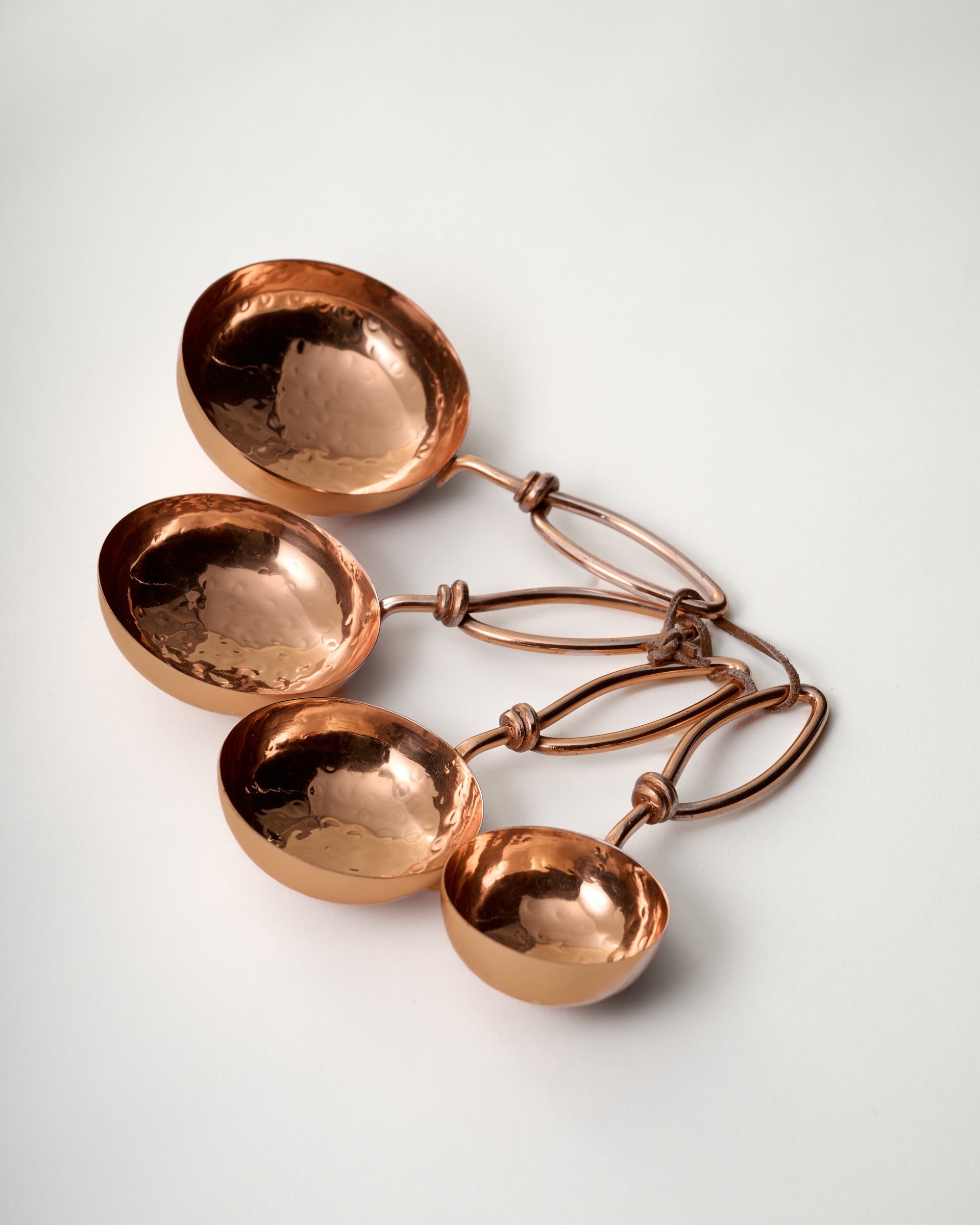 Hammered Copper Measuring Cups