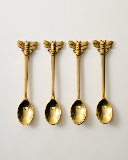 Brass Bee Spoons