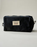 Black Canvas with Black Leather Dopp Kit