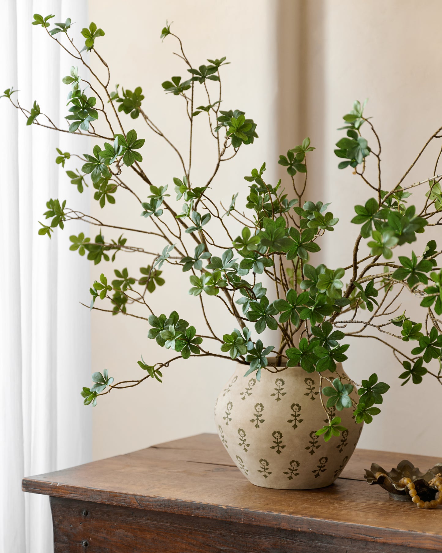 Oversized Green Leaf Branch