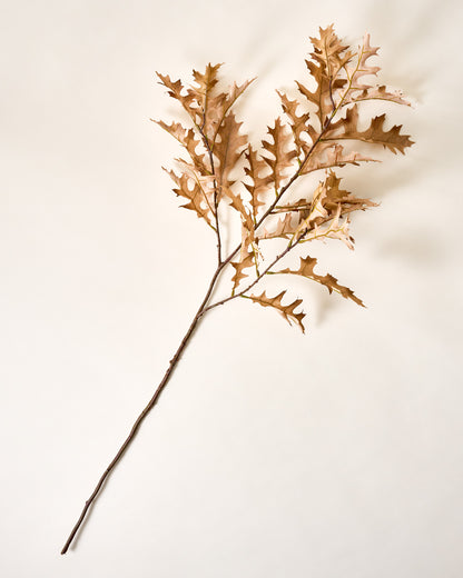 Cream Oak Leaf Spray